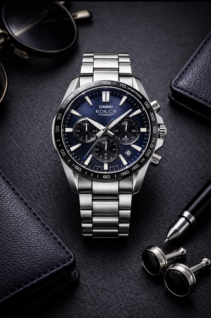 Classic Casio Edifice Chronograph Watch Classic Casio Edifice Chronograph Watch